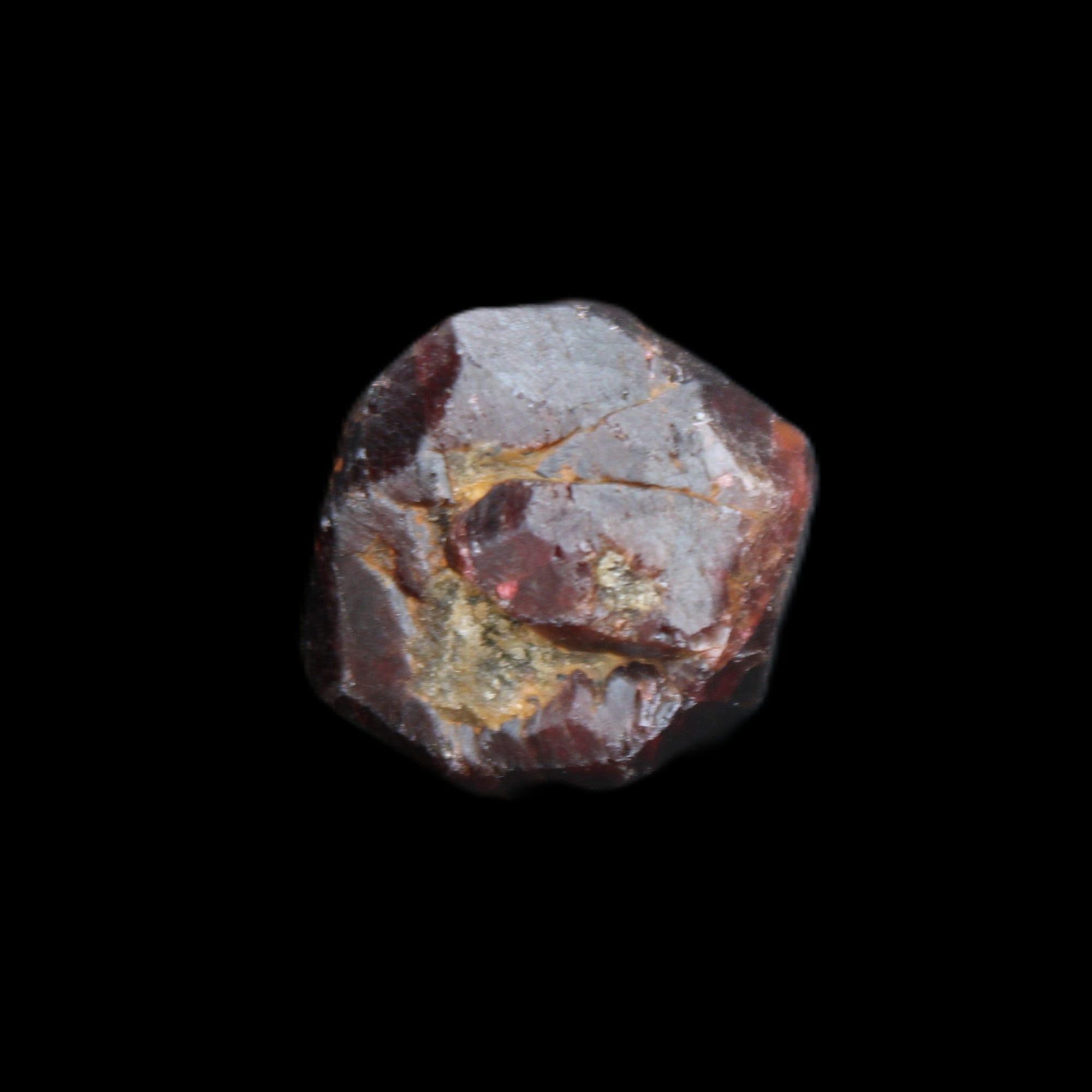 Red Pyrope Garnet crystal 25mm 19g in sunlight - Rocks and Things Store