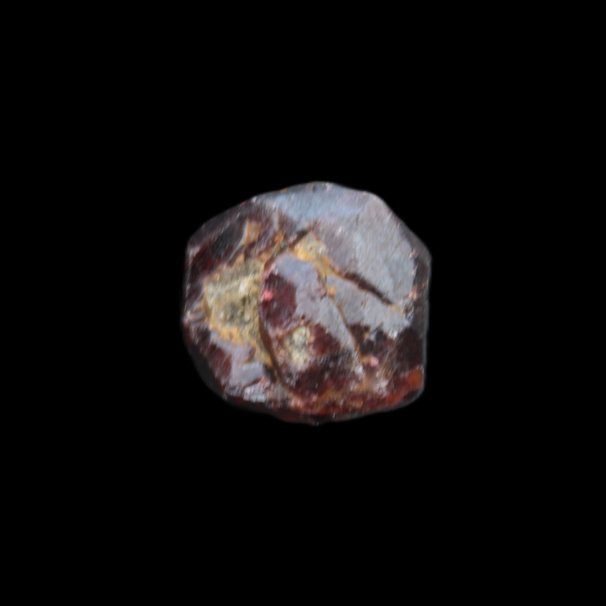 Red Pyrope Garnet crystal 25mm 19g in sunlight - Rocks and Things Store