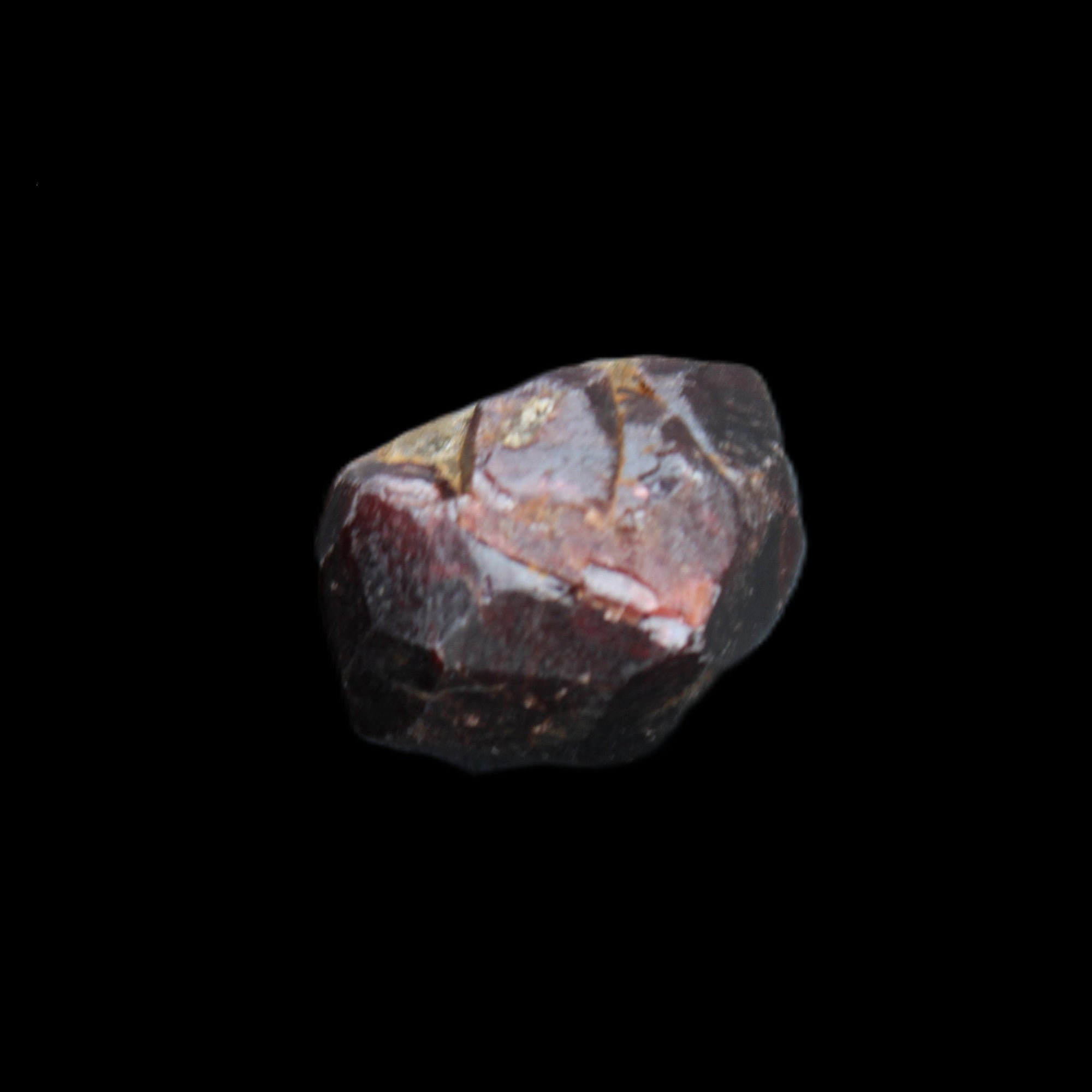 Red Pyrope Garnet crystal 25mm 19g in sunlight - Rocks and Things Store