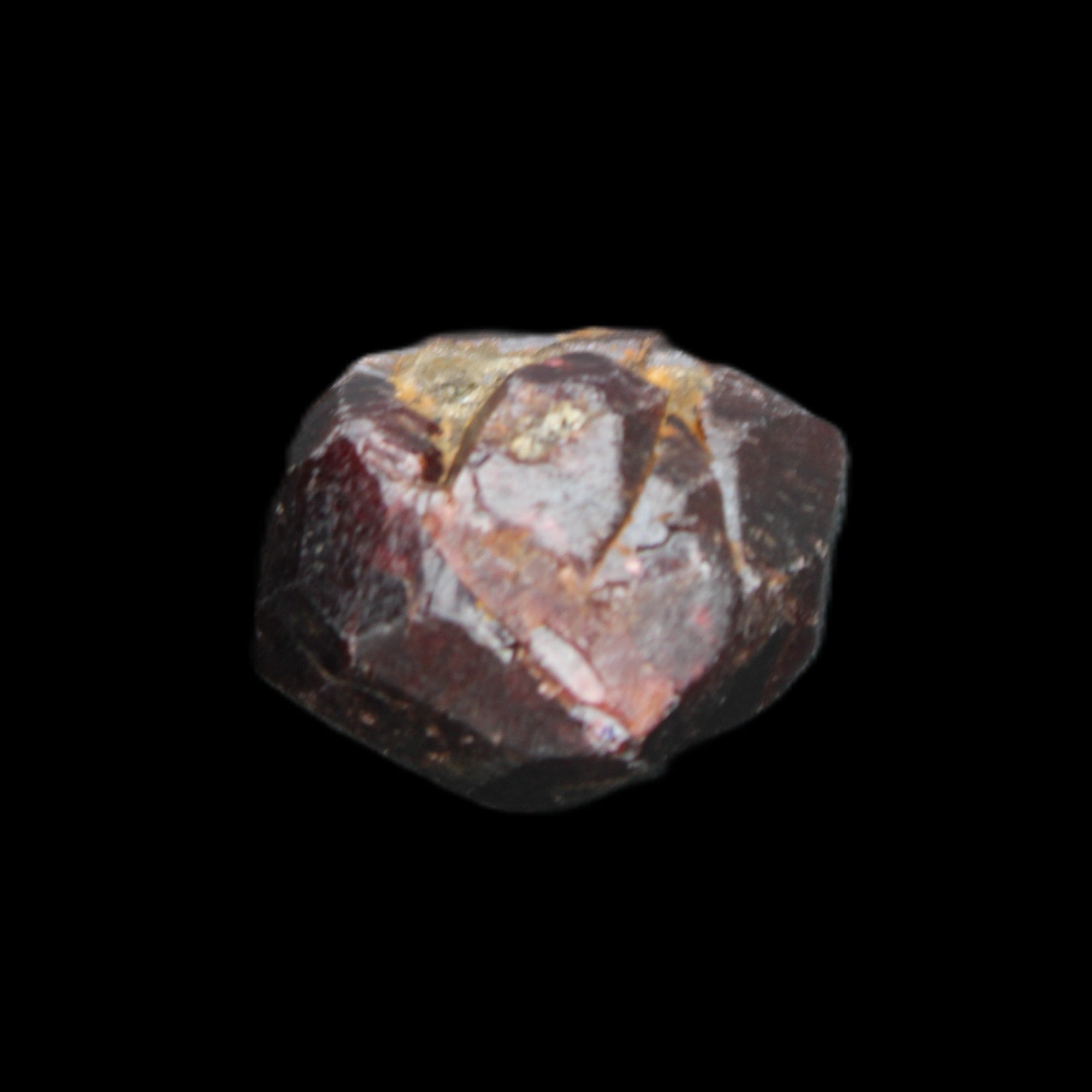 Red Pyrope Garnet crystal 25mm 19g in sunlight - Rocks and Things Store