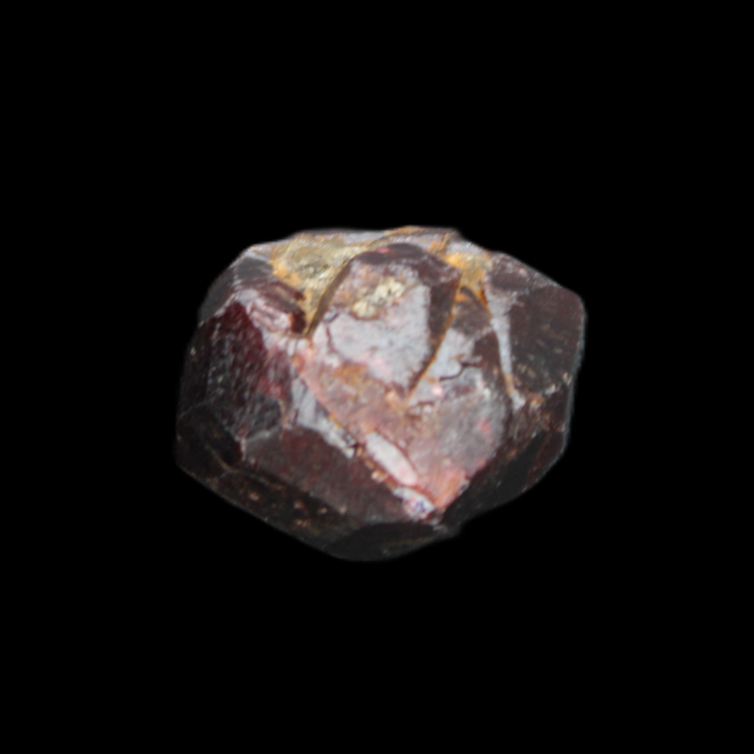Red Pyrope Garnet crystal 25mm 19g in sunlight - Rocks and Things Store