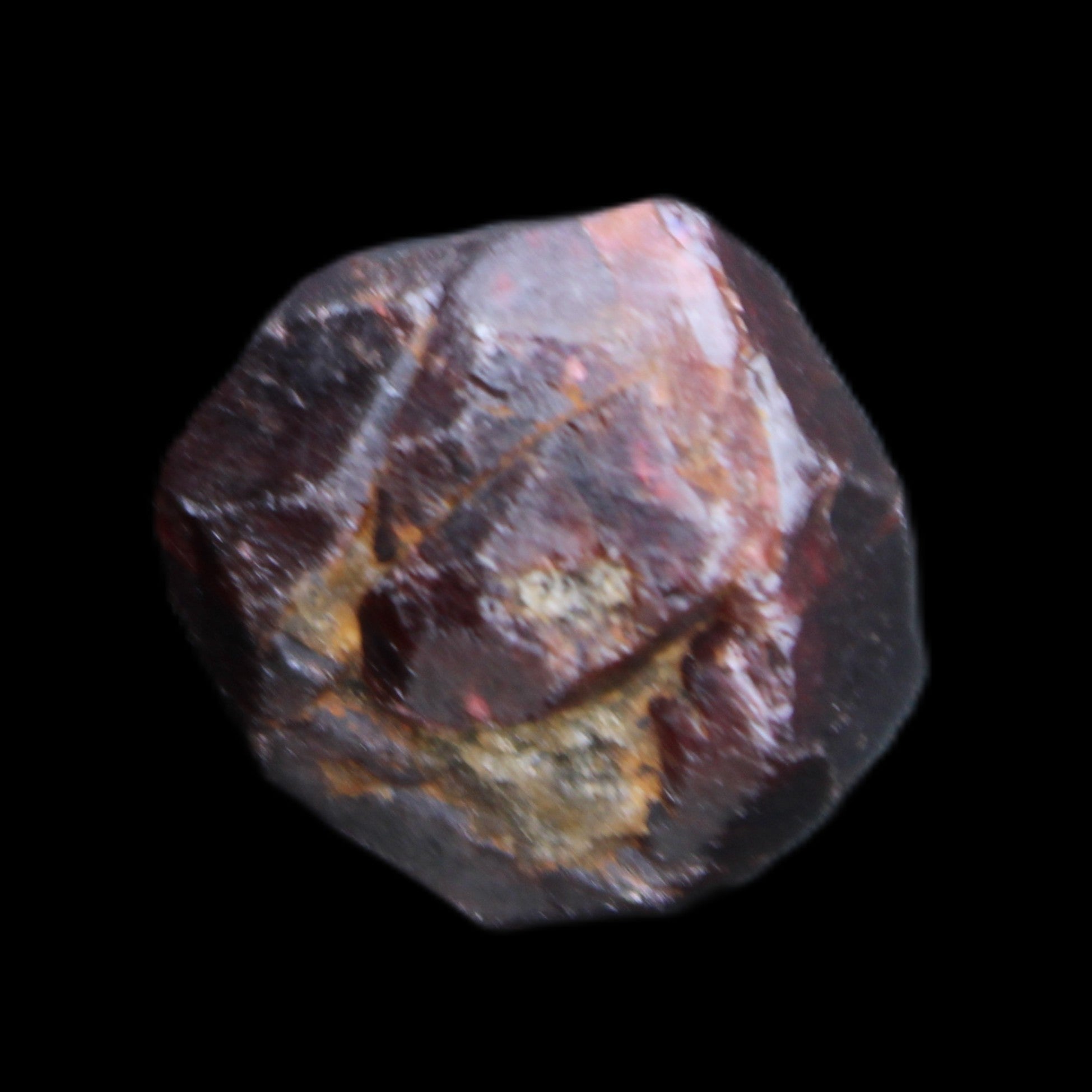 Red Pyrope Garnet crystal 25mm 19g in sunlight - Rocks and Things Store