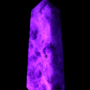 Arusha Quartz wand 67mm 49g in UV light - Rocks and Things Store