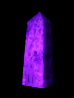 Arusha Quartz wand 67mm 49g in UV light - Rocks and Things Store