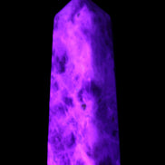 Arusha Quartz wand 67mm 49g in UV light - Rocks and Things Store