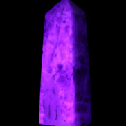 Arusha Quartz wand 67mm 49g in UV light - Rocks and Things Store