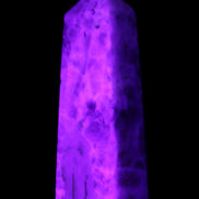 Arusha Quartz wand 67mm 49g in UV light - Rocks and Things Store