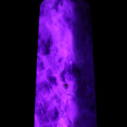 Arusha Quartz wand 67mm 49g in UV light - Rocks and Things Store