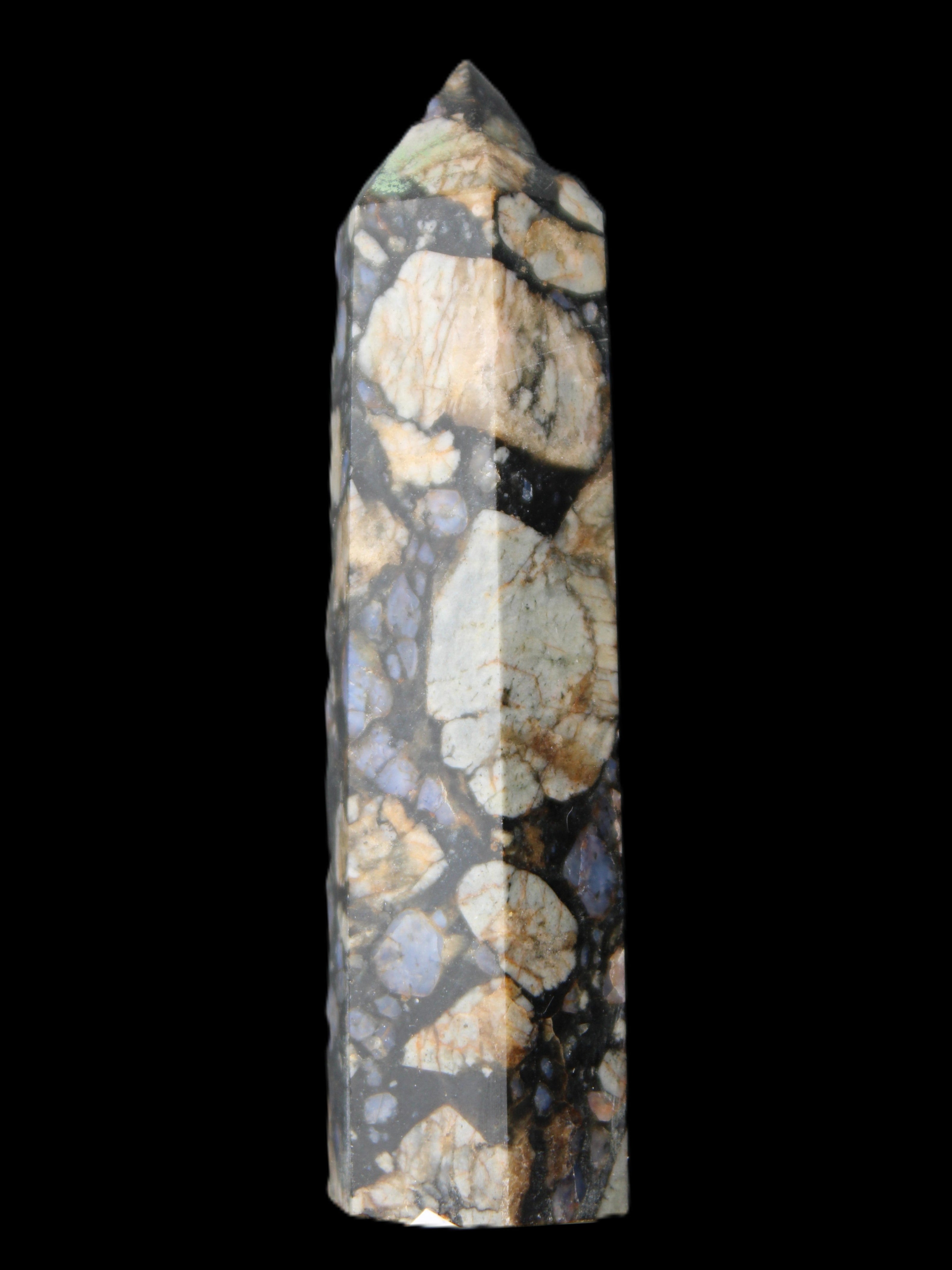 Llanite Que Sera Stone wand 89mm 75g in sunlight - Rocks and Things Store