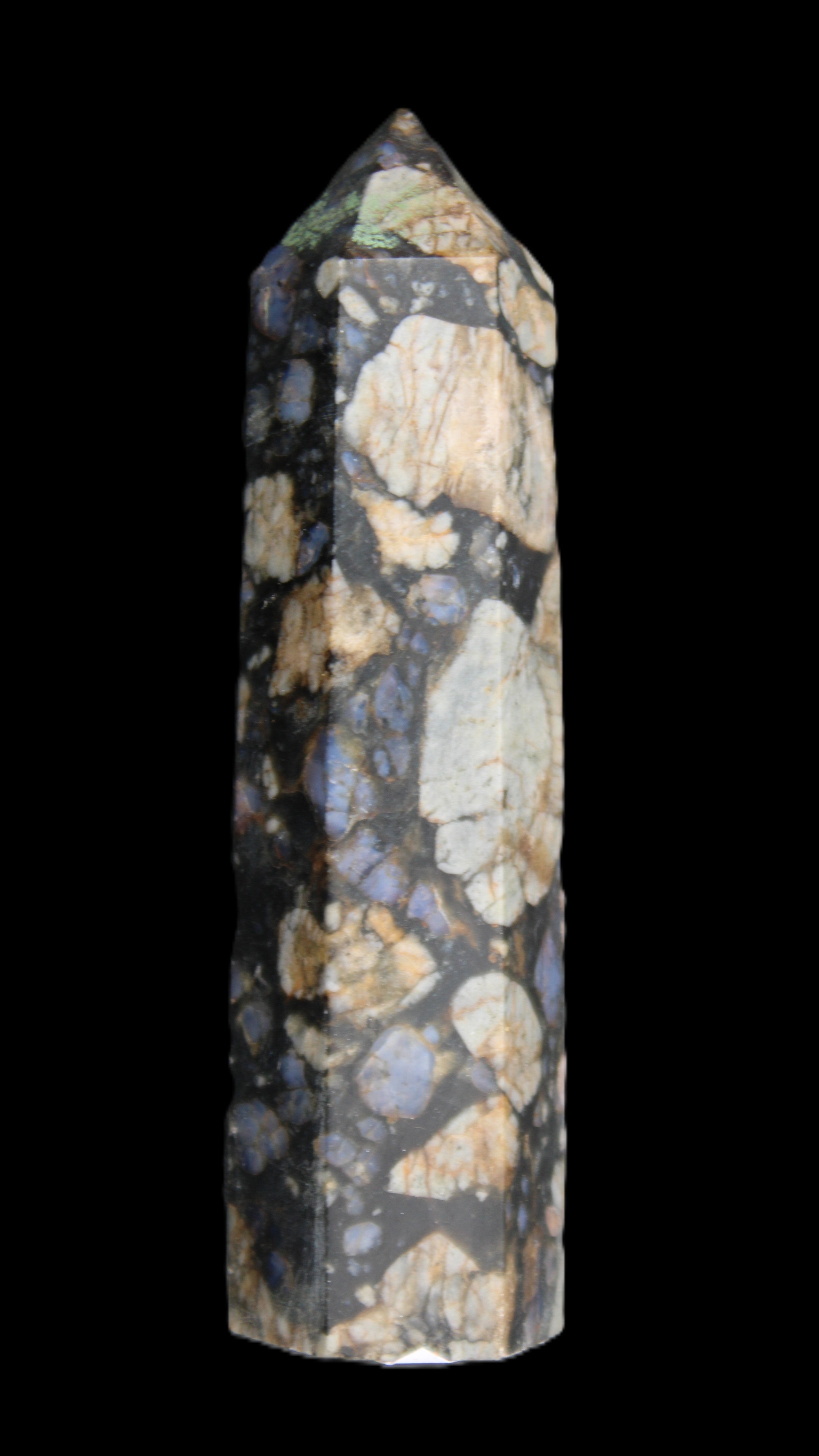 Llanite Que Sera Stone wand 89mm 75g in sunlight - Rocks and Things Store
