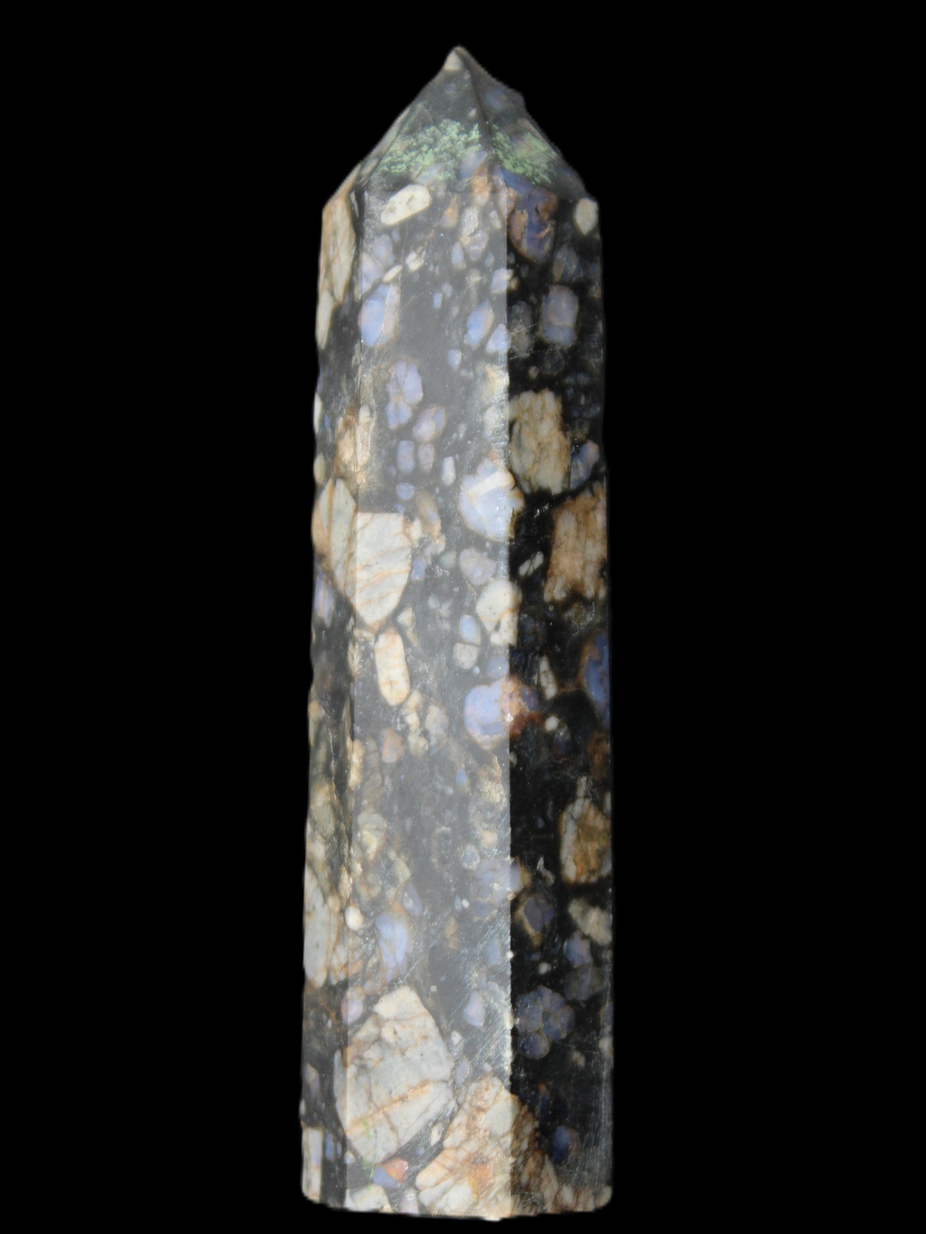 Llanite Que Sera Stone wand 89mm 75g in sunlight - Rocks and Things Store