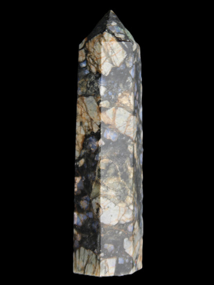 Llanite Que Sera Stone wand 89mm 75g in sunlight - Rocks and Things Store