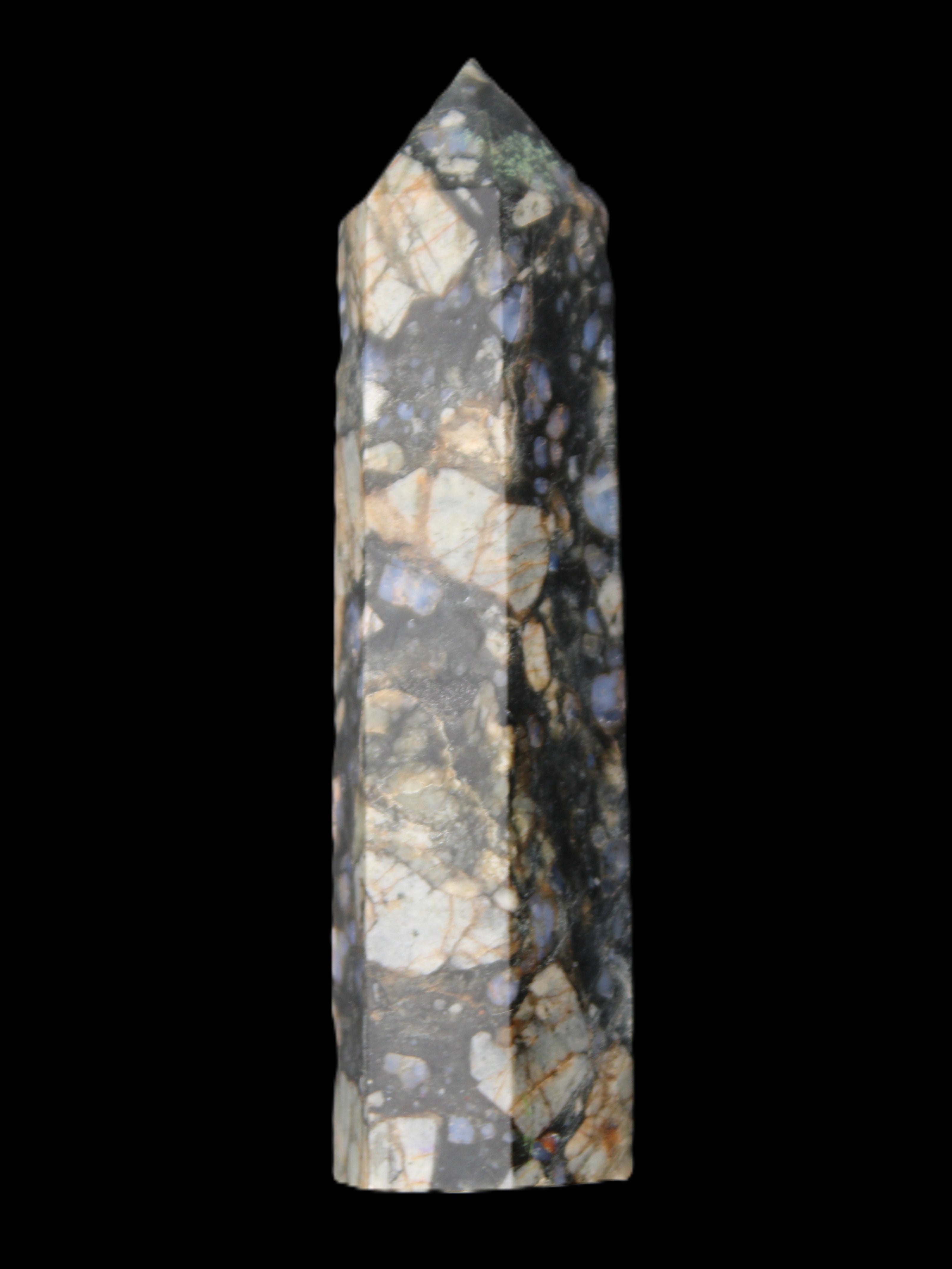 Llanite Que Sera Stone wand 89mm 75g in sunlight - Rocks and Things Store