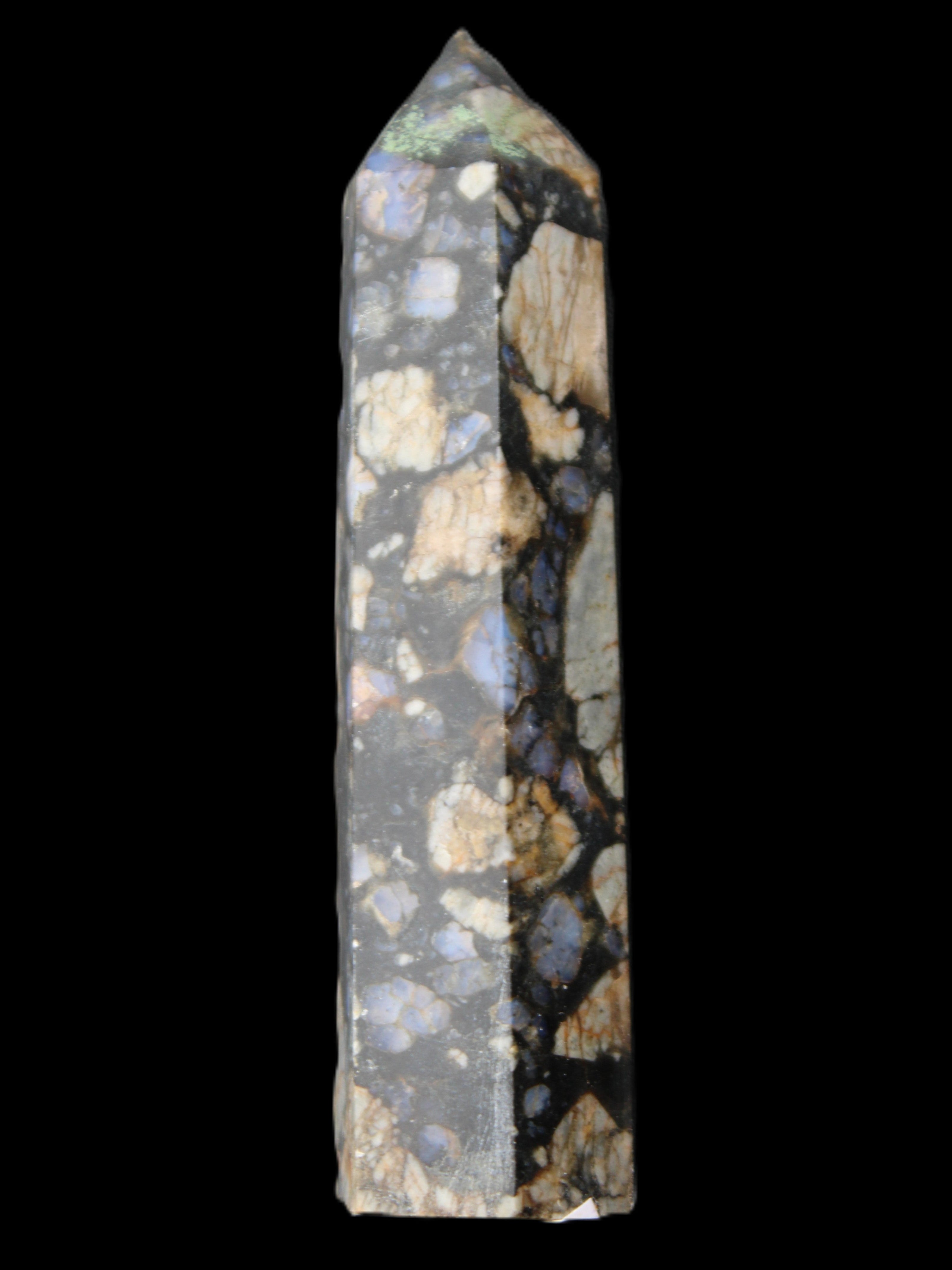 Llanite Que Sera Stone wand 89mm 75g in sunlight - Rocks and Things Store