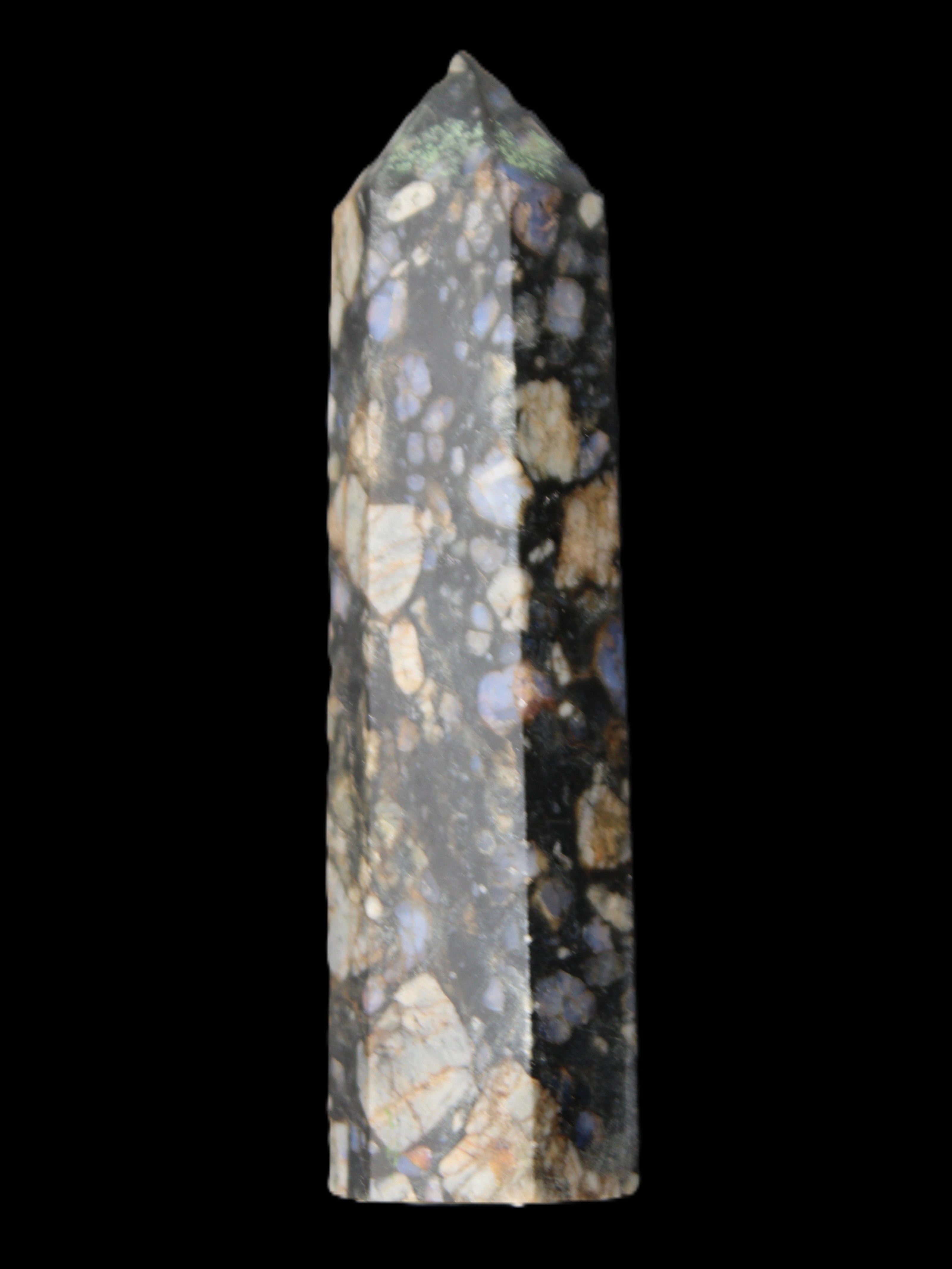 Llanite Que Sera Stone wand 89mm 75g in sunlight - Rocks and Things Store