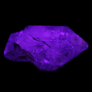 Fenster Golden Diamond Quartz with hydrocarbons & enhydros 33-50mm 10-14.3g in UV light - Rocks and Things Store