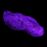 Fenster Golden Diamond Quartz with hydrocarbons & enhydros 33-50mm 10-14.3g in UV light - Rocks and Things Store