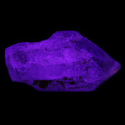 Fenster Golden Diamond Quartz with hydrocarbons & enhydros 33-50mm 10-14.3g in UV light - Rocks and Things Store