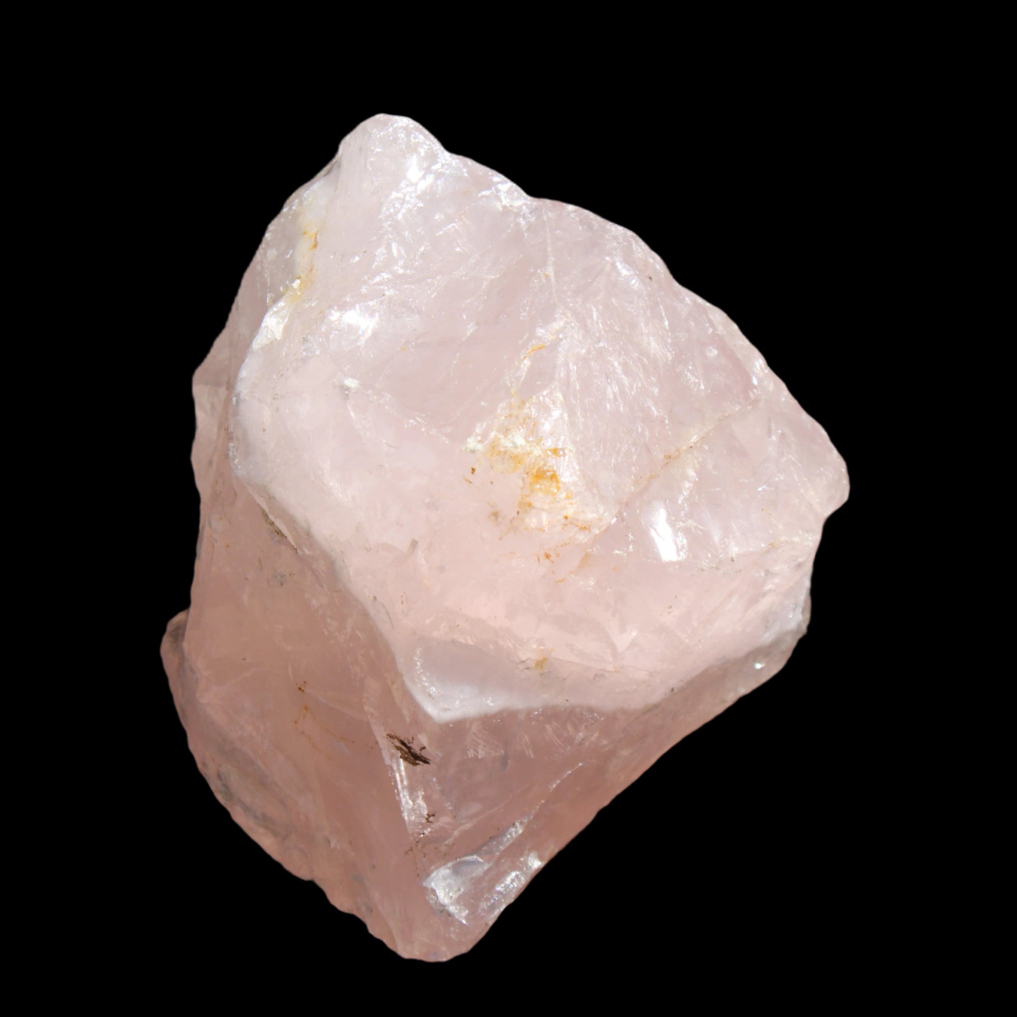 Natural Rose Quartz from Brazil 82*60*67mm 572g in sunlight - Rocks and Things Store