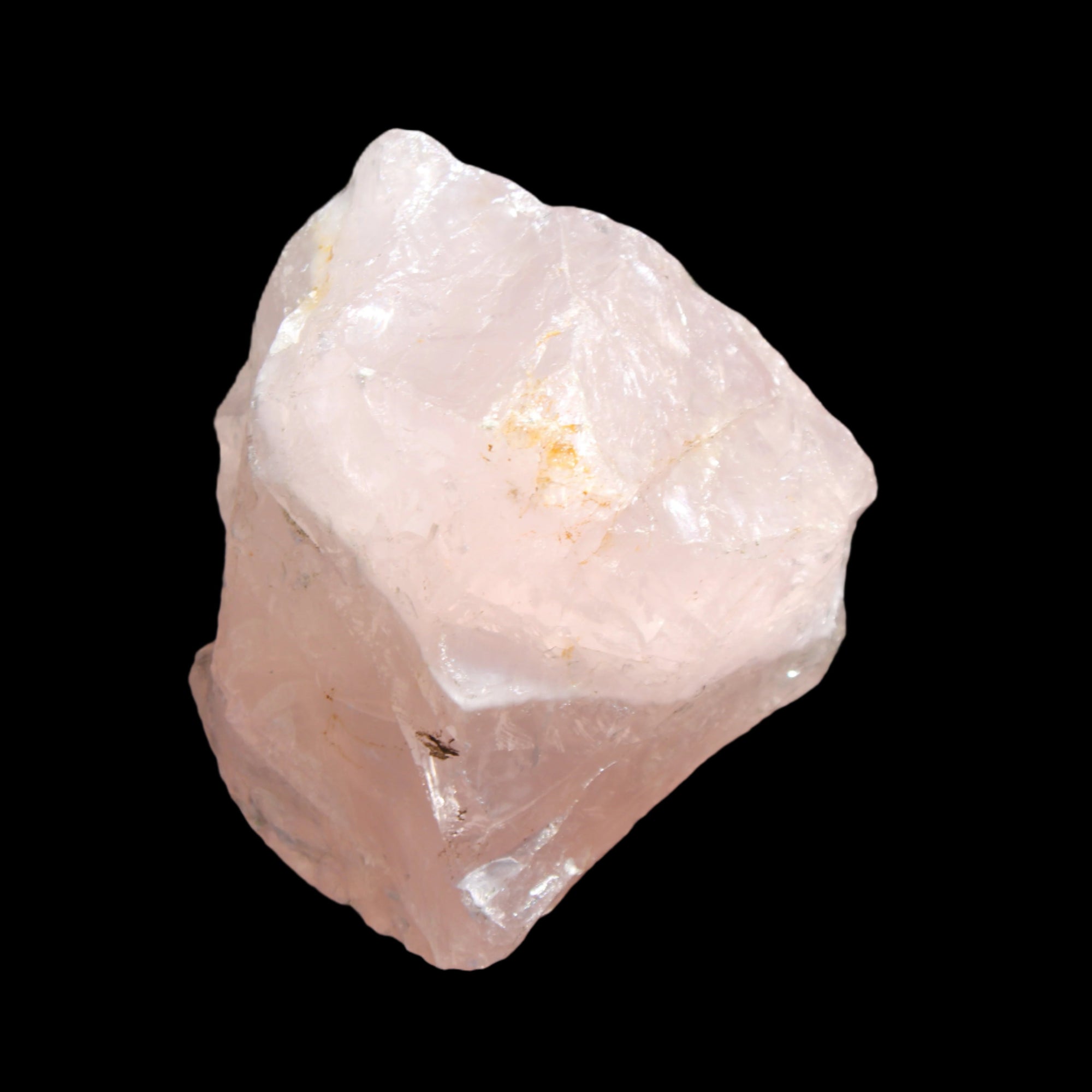 Natural Rose Quartz from Brazil 82*60*67mm 572g in sunlight - Rocks and Things Store