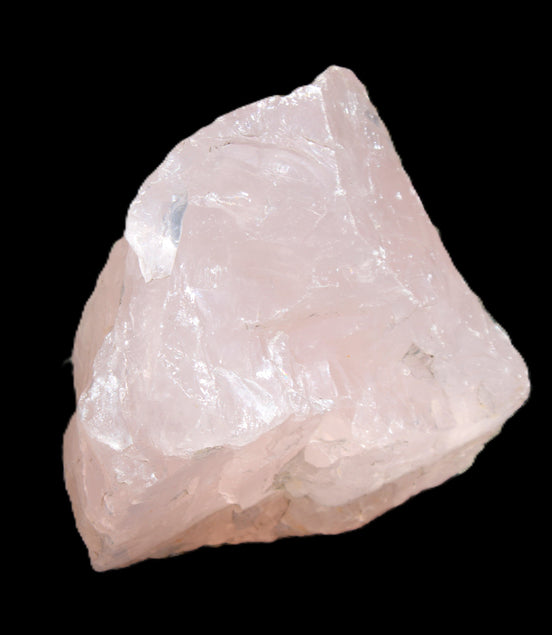 Natural Rose Quartz from Brazil 82*60*67mm 572g in sunlight - Rocks and Things Store