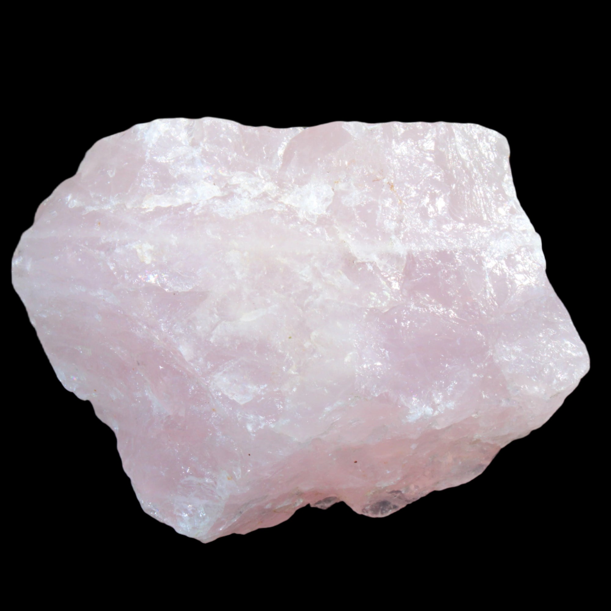 Natural Rose Quartz from Brazil 114*62*78mm 859g in sunlight - Rocks and Things Store