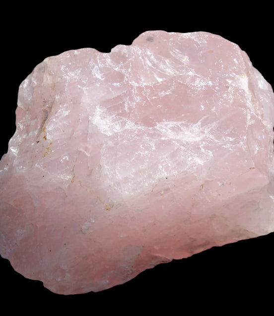 Natural Rose Quartz from Brazil 114*62*78mm 859g in sunlight - Rocks and Things Store
