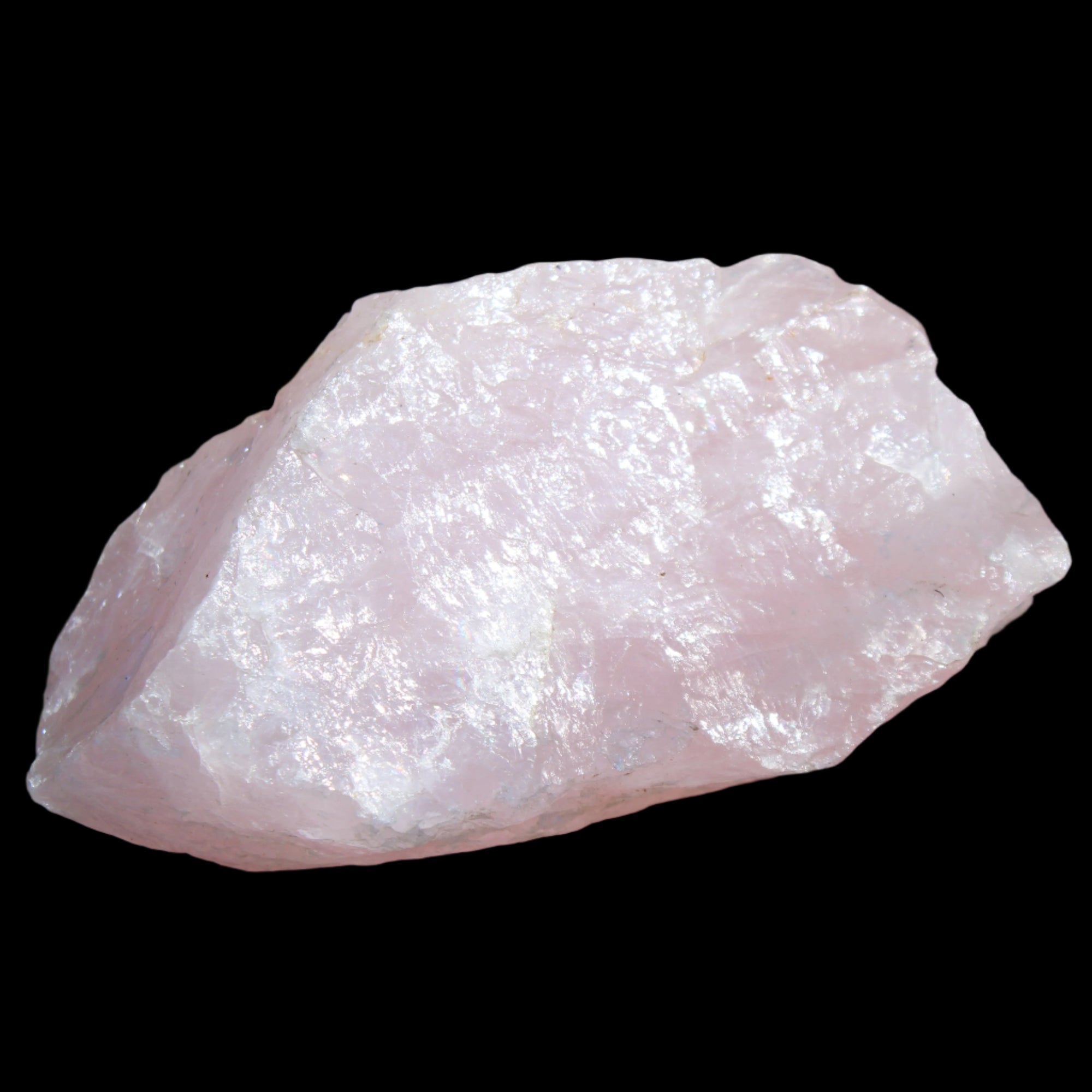 Natural Rose Quartz from Brazil 114*62*78mm 859g in sunlight - Rocks and Things Store