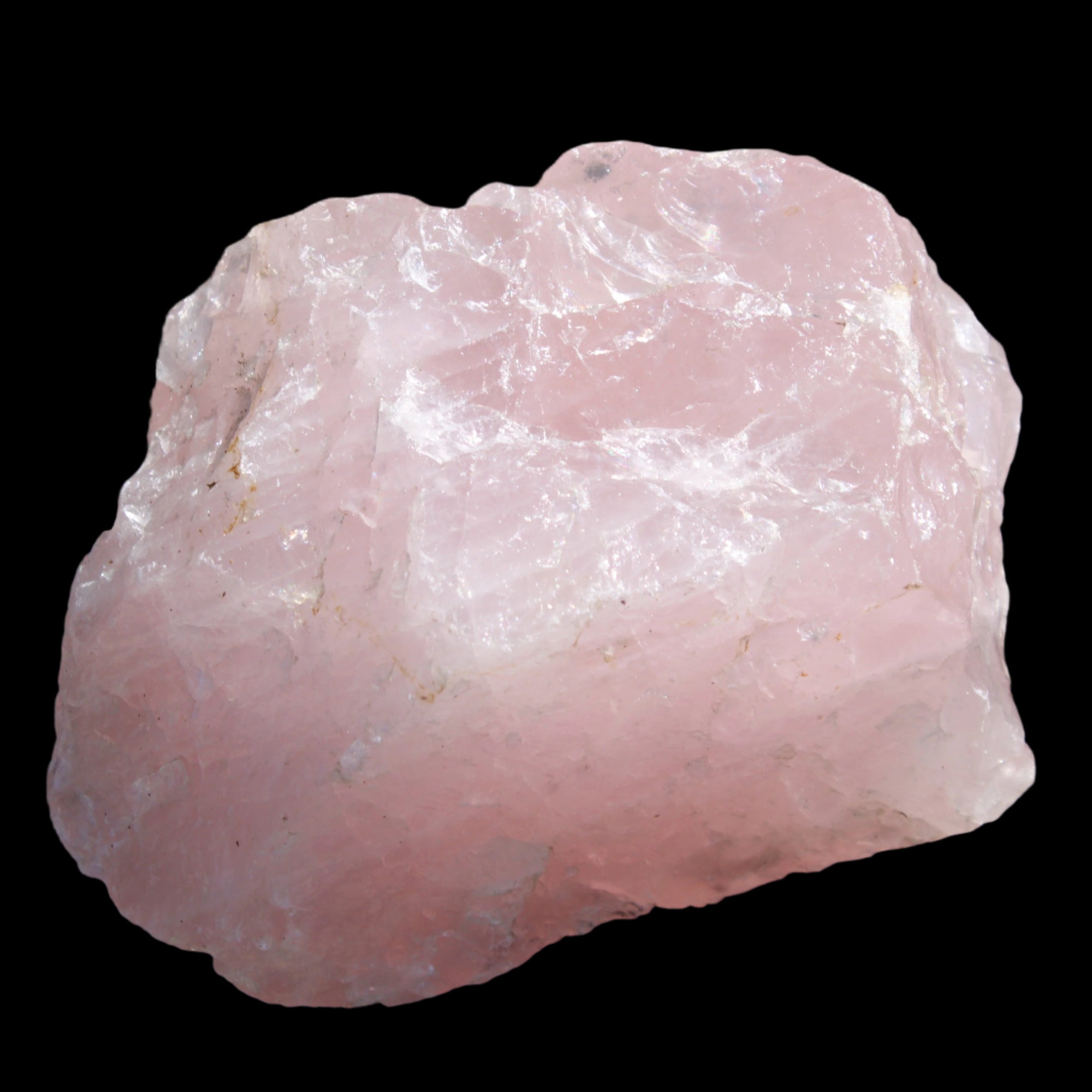 Natural Rose Quartz from Brazil 114*62*78mm 859g in sunlight - Rocks and Things Store