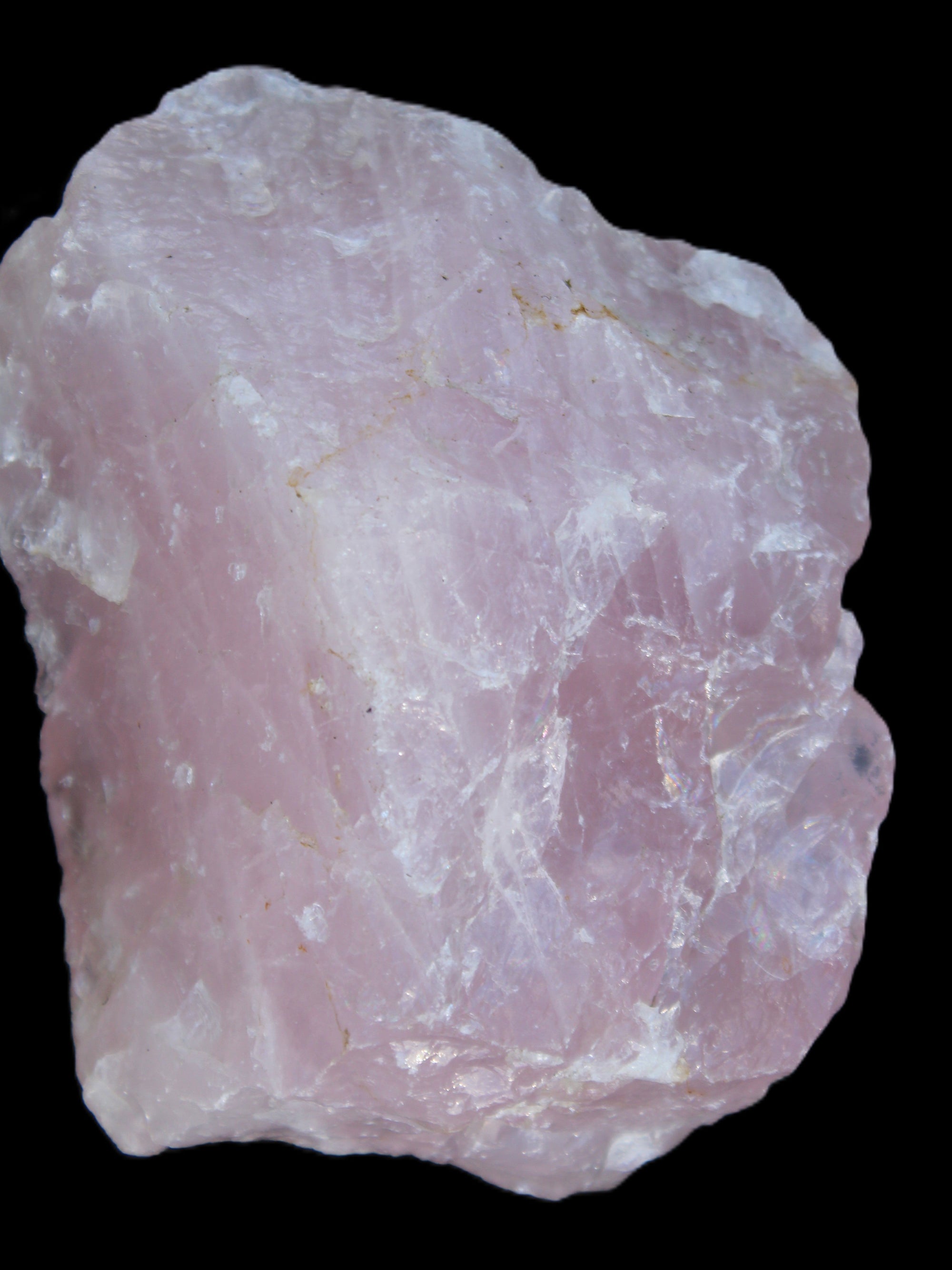 Natural Rose Quartz from Brazil 114*62*78mm 859g in sunlight - Rocks and Things Store