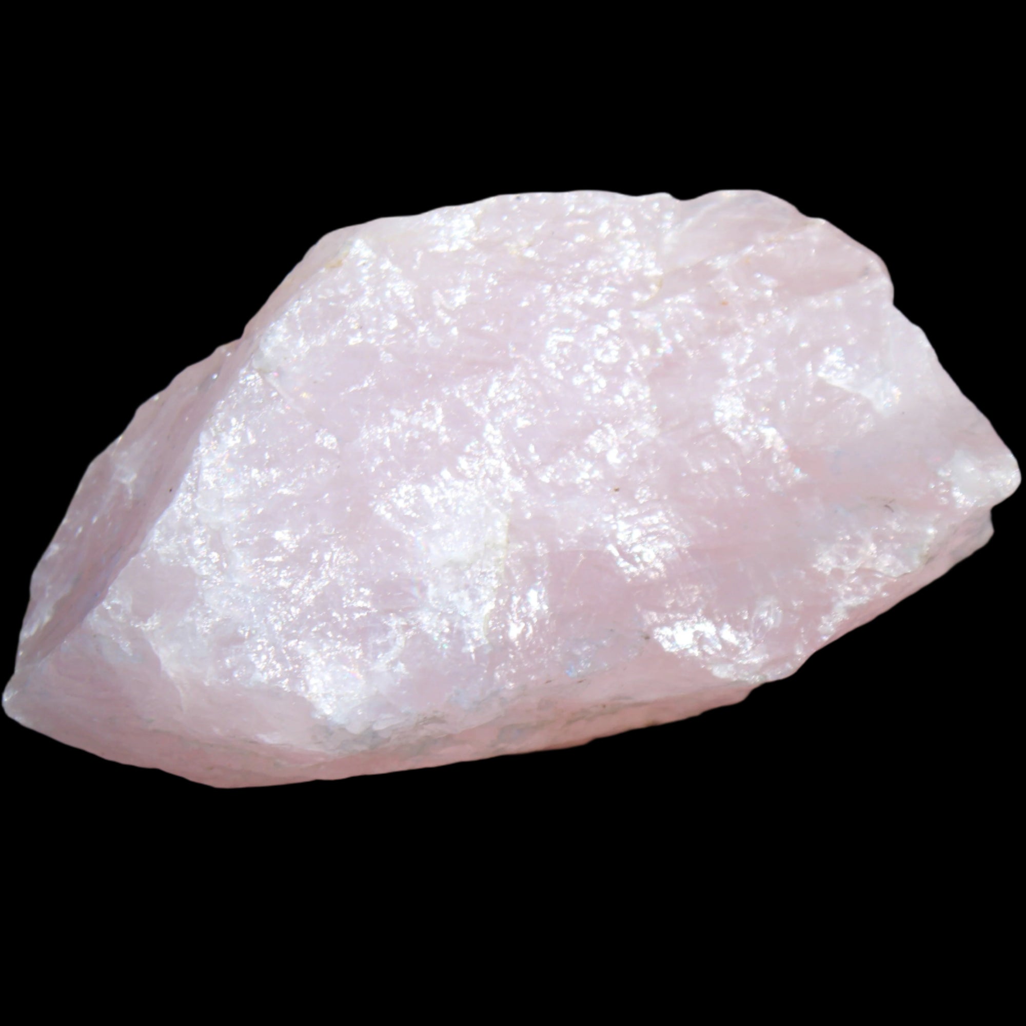 Natural Rose Quartz from Brazil 114*62*78mm 859g in sunlight - Rocks and Things Store