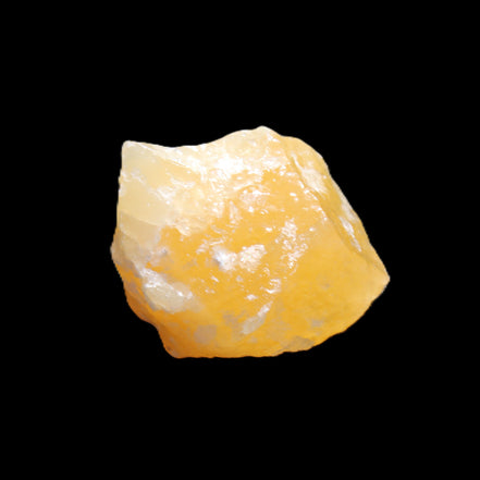 Natural Yellow Calcite crystal 37*21*41mm 43g in sunlight - Rocks and Things Store