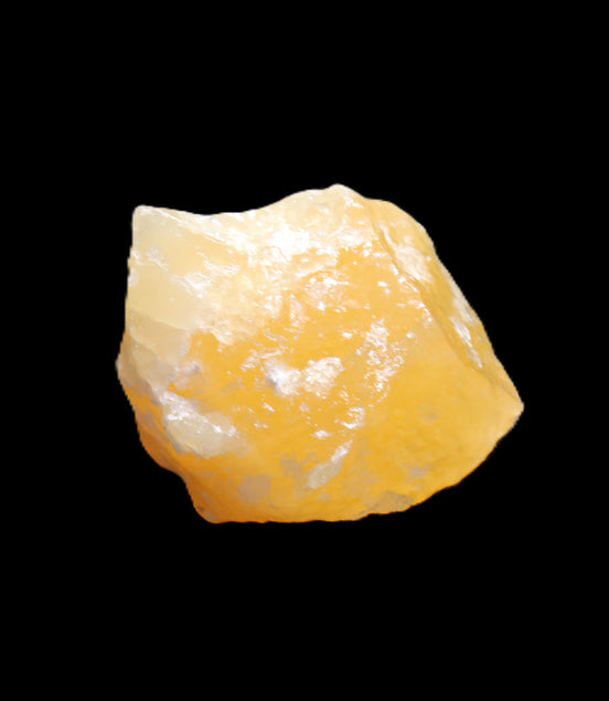 Natural Yellow Calcite crystal 37*21*41mm 43g in sunlight - Rocks and Things Store
