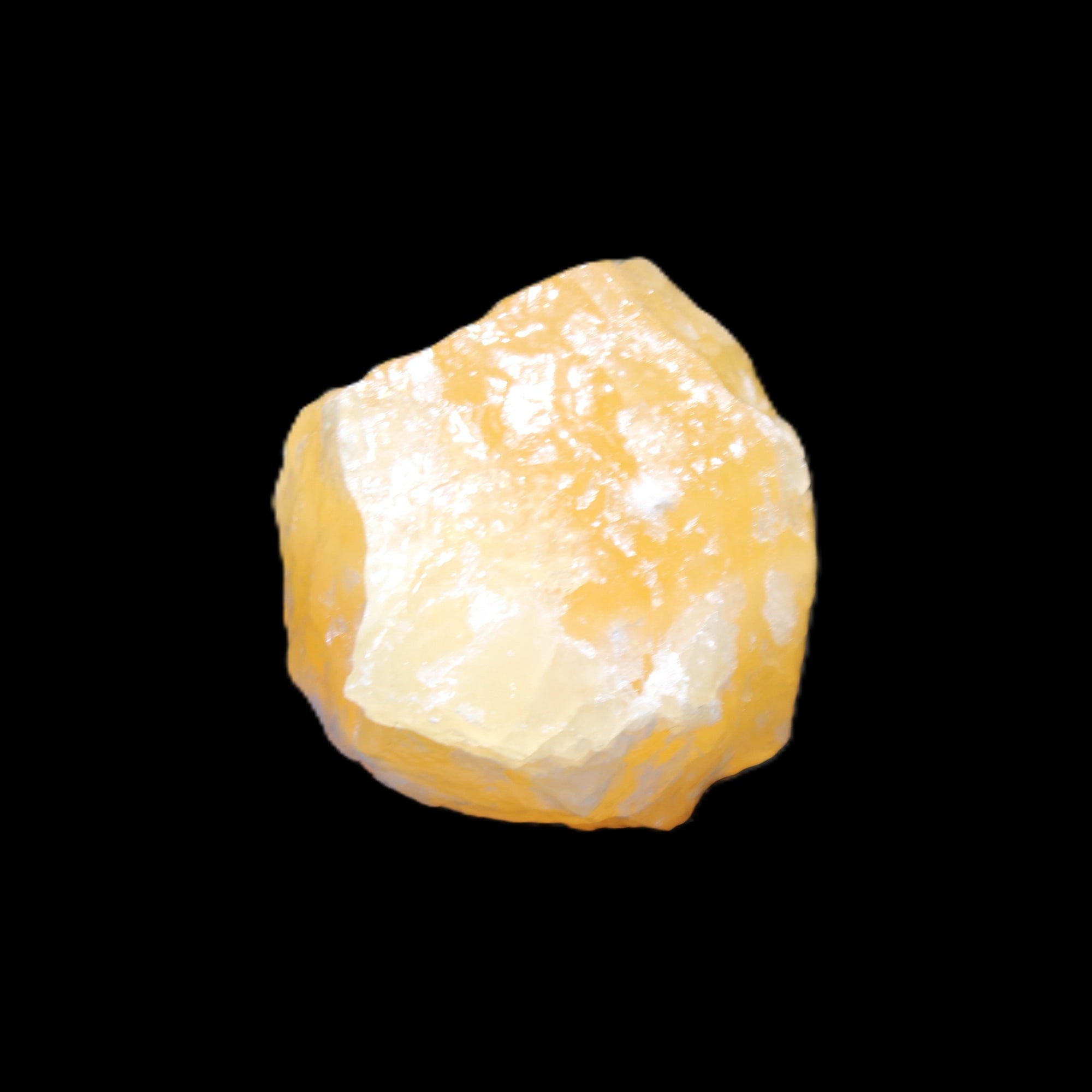 Natural Yellow Calcite crystal 37*21*41mm 43g in sunlight - Rocks and Things Store