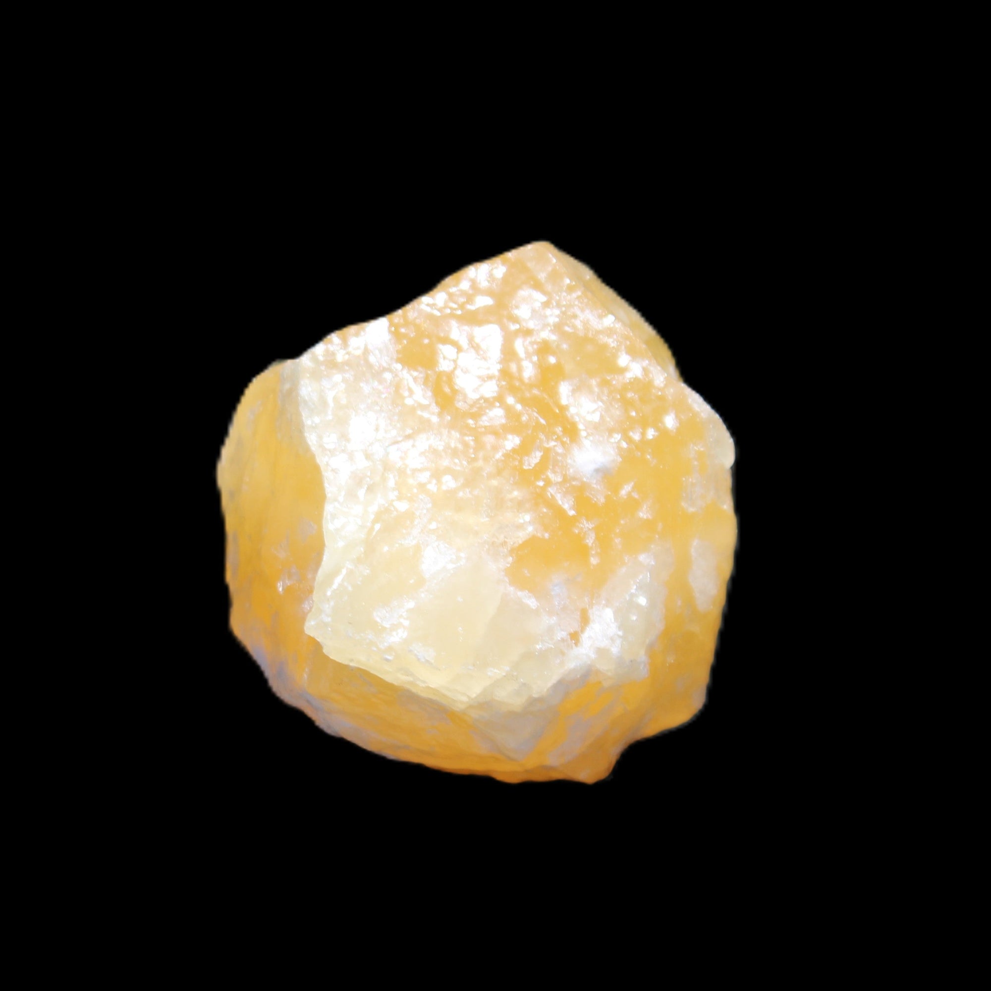 Natural Yellow Calcite crystal 37*21*41mm 43g in sunlight - Rocks and Things Store