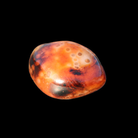 Crazy Lace Silk Banded Agate from Madagascar 40*31mm 44g in sunlight - Rocks and Things Store