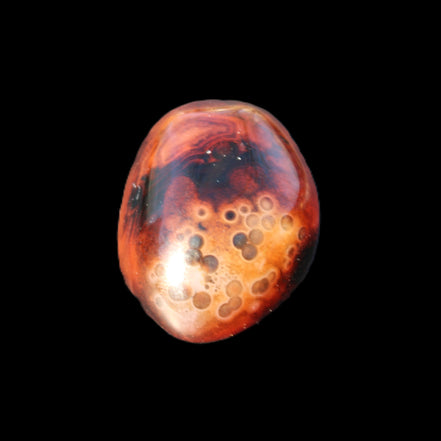 Crazy Lace Silk Banded Agate from Madagascar 40*31mm 44g in sunlight - Rocks and Things Store