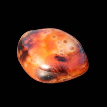 Crazy Lace Silk Banded Agate from Madagascar 40*31mm 44g in sunlight - Rocks and Things Store