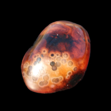 Crazy Lace Silk Banded Agate from Madagascar 40*31mm 44g in sunlight - Rocks and Things Store