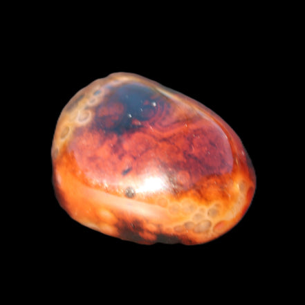 Crazy Lace Silk Banded Agate from Madagascar 40*31mm 44g in sunlight - Rocks and Things Store