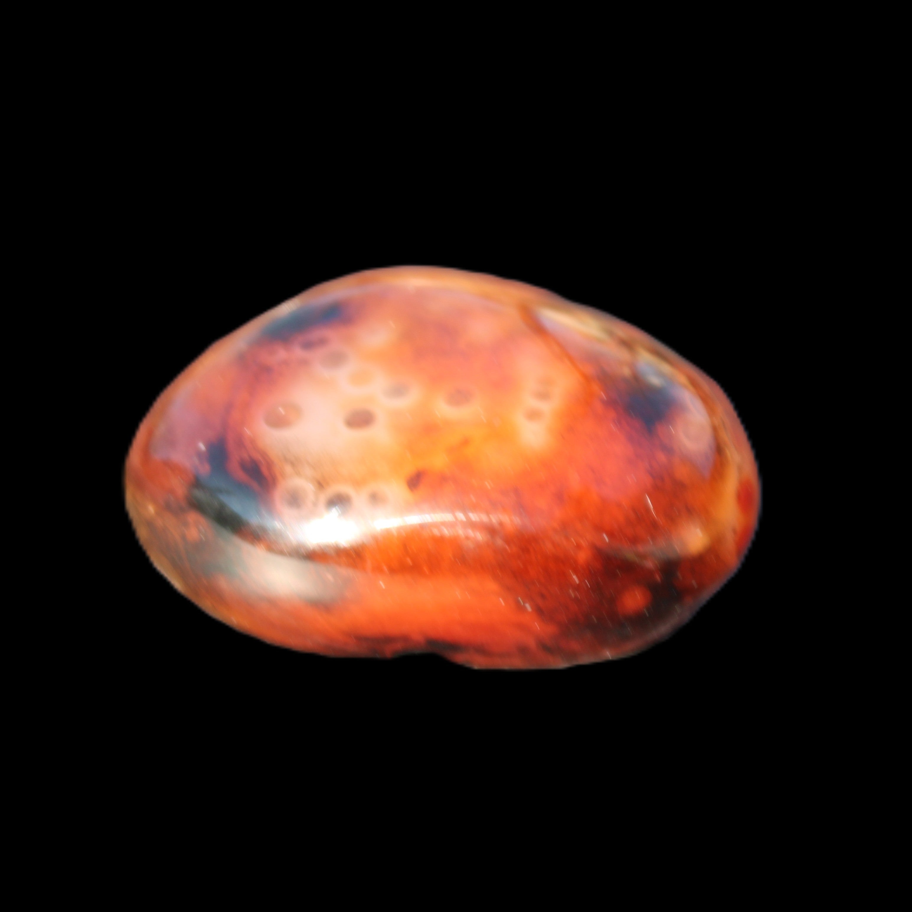 Crazy Lace Silk Banded Agate from Madagascar 40*31mm 44g in sunlight - Rocks and Things Store