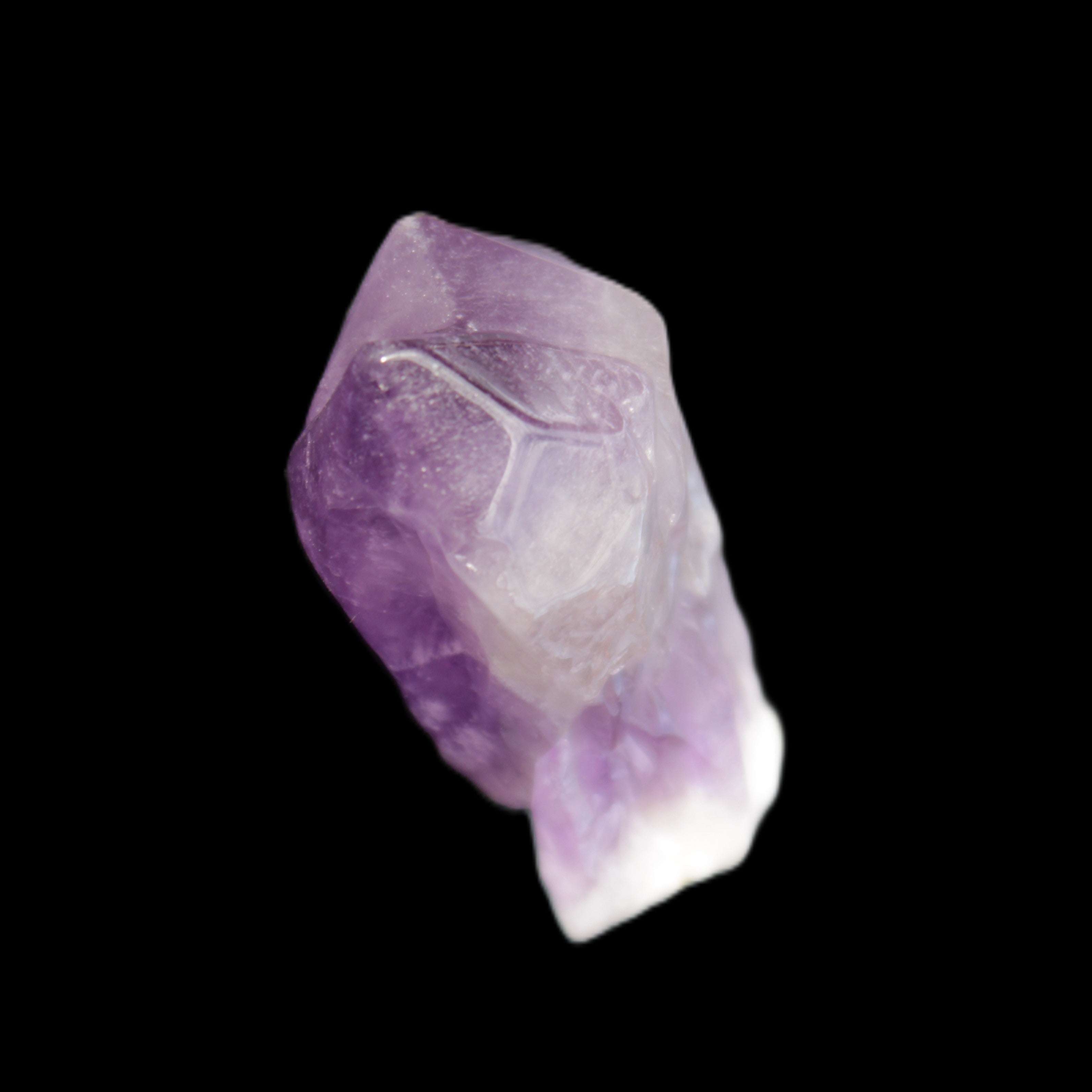 Amethyst polished elestial crystal 28*19*46mm 29g in sunlight - Rocks and Things Store