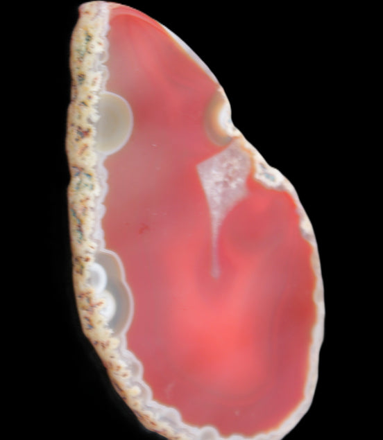 Agate slice 87*48*5mm 40g in sunlight - Rocks and Things Store