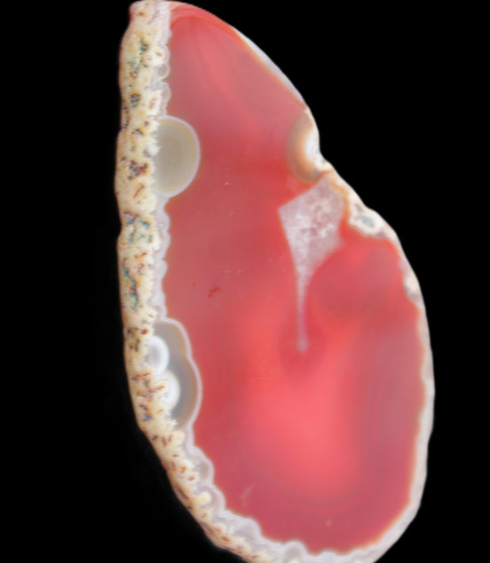 Agate slice 87*48*5mm 40g in sunlight - Rocks and Things Store