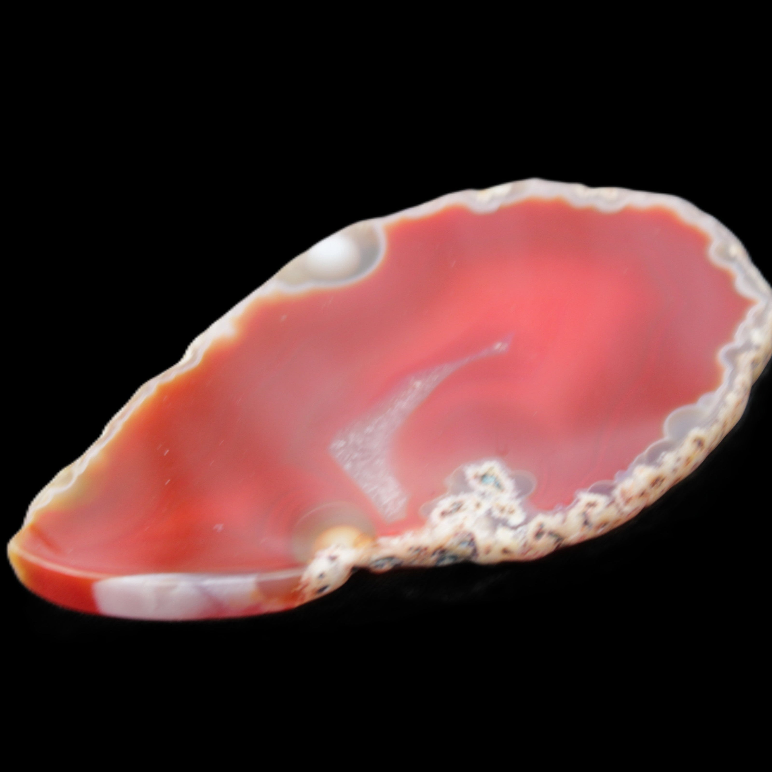 Agate slice 87*48*5mm 40g in sunlight - Rocks and Things Store