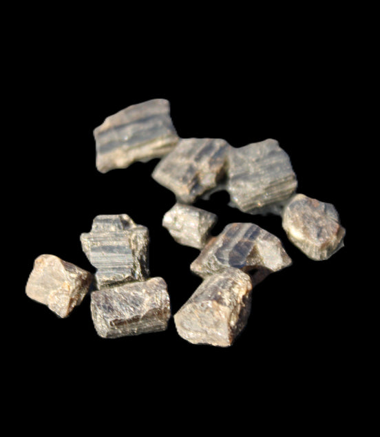 Tiny Black Tourmaline crystals 9-10g in sunlight - Rocks and Things Store