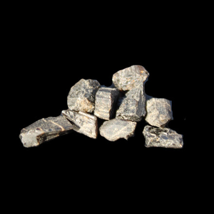 Tiny Black Tourmaline crystals 9-10g in sunlight - Rocks and Things Store