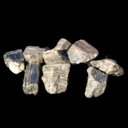 Tiny Black Tourmaline crystals 9-10g in sunlight - Rocks and Things Store