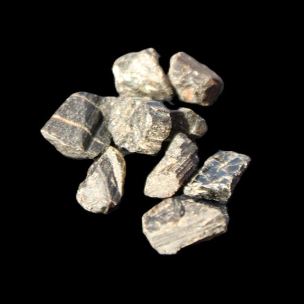 Tiny Black Tourmaline crystals 9-10g in sunlight - Rocks and Things Store