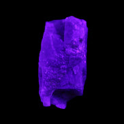 Golden Arusha Quartz lattice crystal 40*12*18mm 16g in UV light - Rocks and Things Store